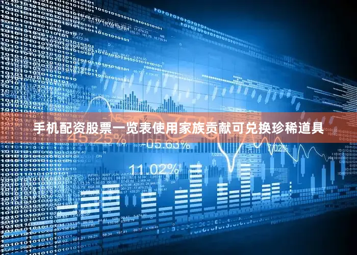 手机配资股票一览表使用家族贡献可兑换珍稀道具
