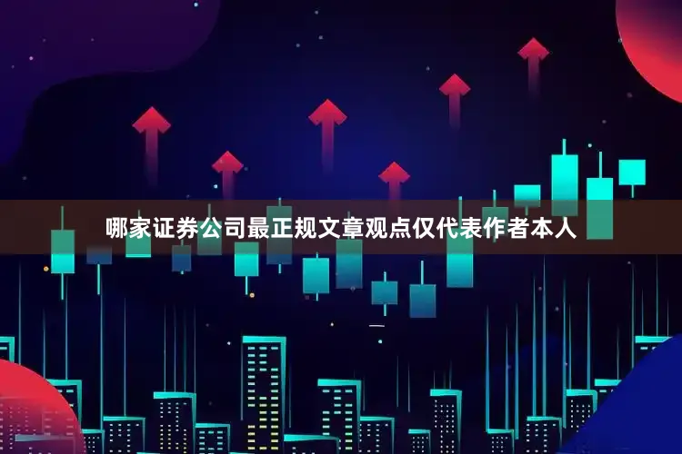 哪家证券公司最正规文章观点仅代表作者本人